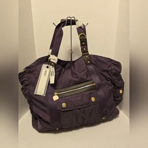 Lesportsac Stella McCartney Cyber Grape Purple Oversized Carryall NWT